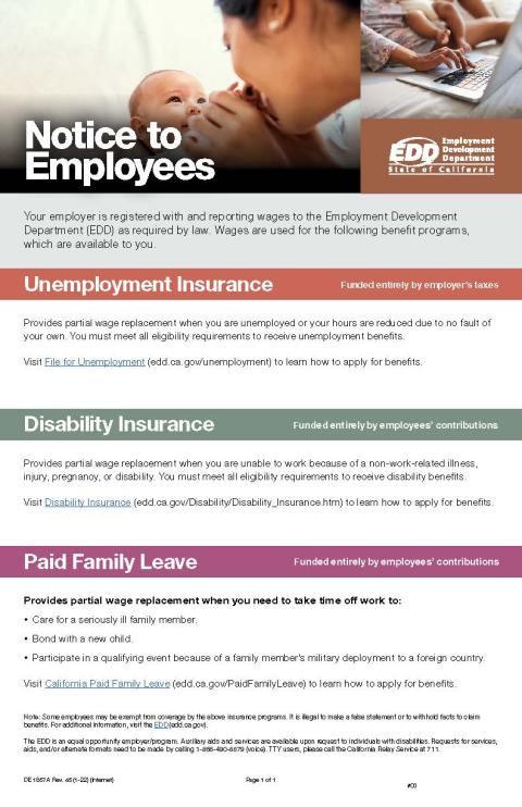 Notice to Employees EDD